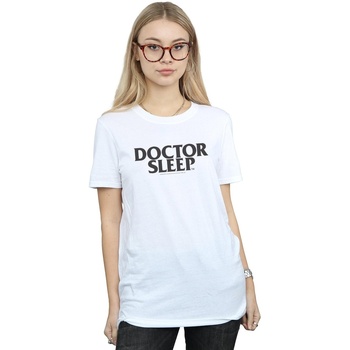Abbigliamento Donna T-shirts a maniche lunghe Doctor Sleep Text Logo Bianco