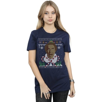 Abbigliamento Donna T-shirts a maniche lunghe Elf Christmas Fair Isle Blu