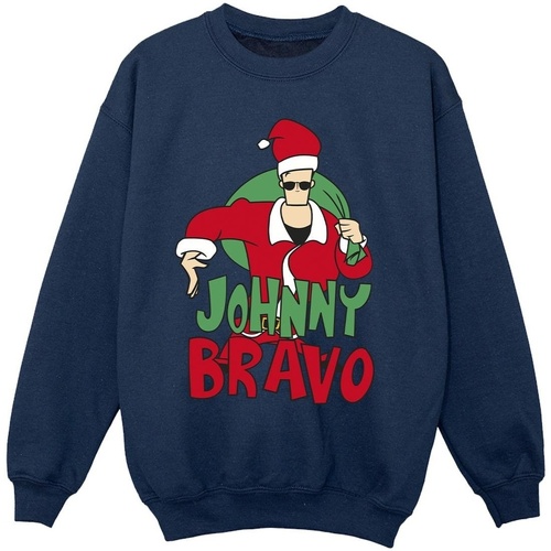 Abbigliamento Bambina Felpe Johnny Bravo Johnny Christmas Blu