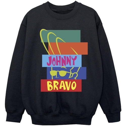 Abbigliamento Bambina Felpe Johnny Bravo Rectangle Pop Art Nero