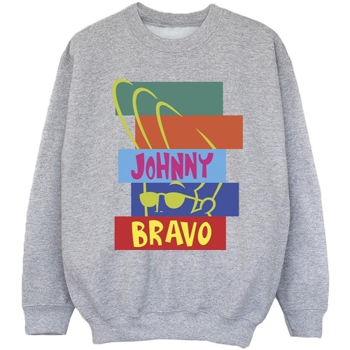 Abbigliamento Bambina Felpe Johnny Bravo Rectangle Pop Art Grigio