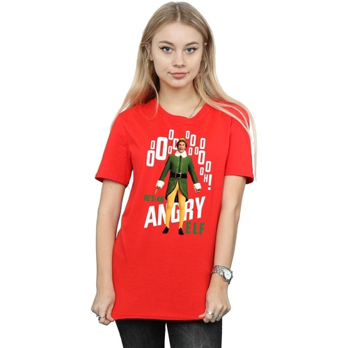 Abbigliamento Donna T-shirts a maniche lunghe Elf Angry Rosso