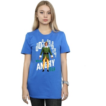 Abbigliamento Donna T-shirts a maniche lunghe Elf Angry Blu