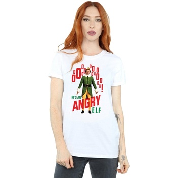 Abbigliamento Donna T-shirts a maniche lunghe Elf Angry Bianco