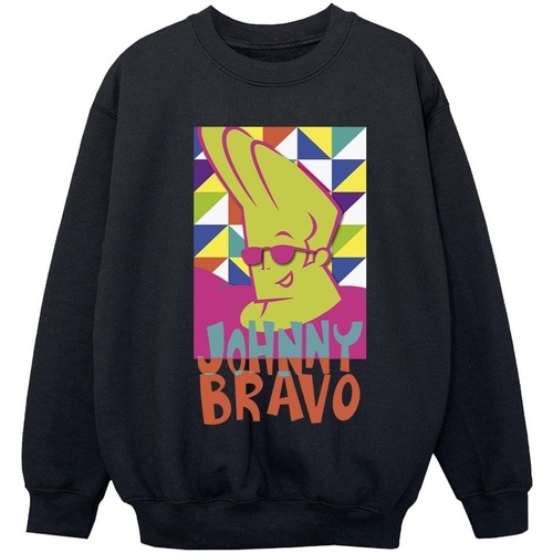 Abbigliamento Bambina Felpe Johnny Bravo Multi Triangles Pop Art Nero