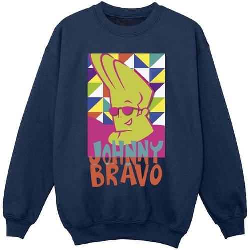 Abbigliamento Bambina Felpe Johnny Bravo Multi Triangles Pop Art Blu