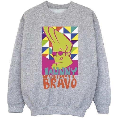 Abbigliamento Bambina Felpe Johnny Bravo Multi Triangles Pop Art Grigio