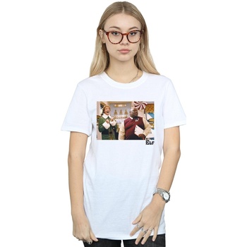 Abbigliamento Donna T-shirts a maniche lunghe Elf Christmas Store Cheer Bianco