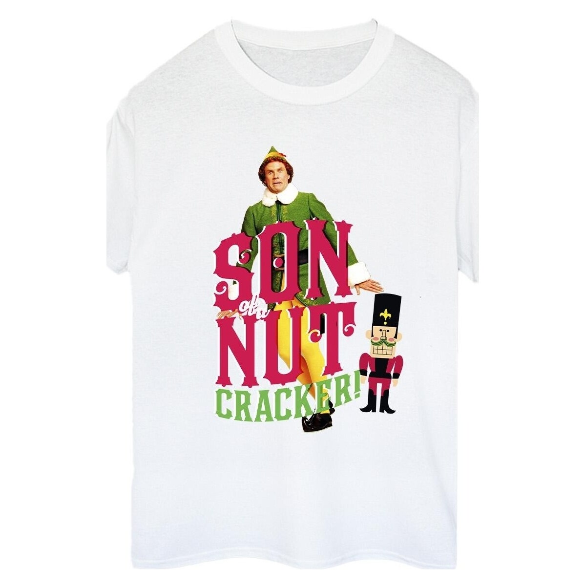 Abbigliamento Donna T-shirts a maniche lunghe Elf Son Of A Nutcracker Bianco