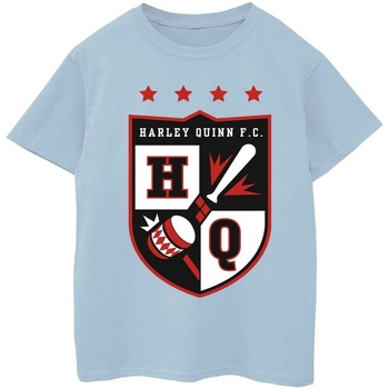 Abbigliamento Bambina T-shirts a maniche lunghe Justice League Harley Quinn FC Pocket Blu