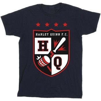 Abbigliamento Bambina T-shirts a maniche lunghe Justice League Harley Quinn FC Pocket Blu