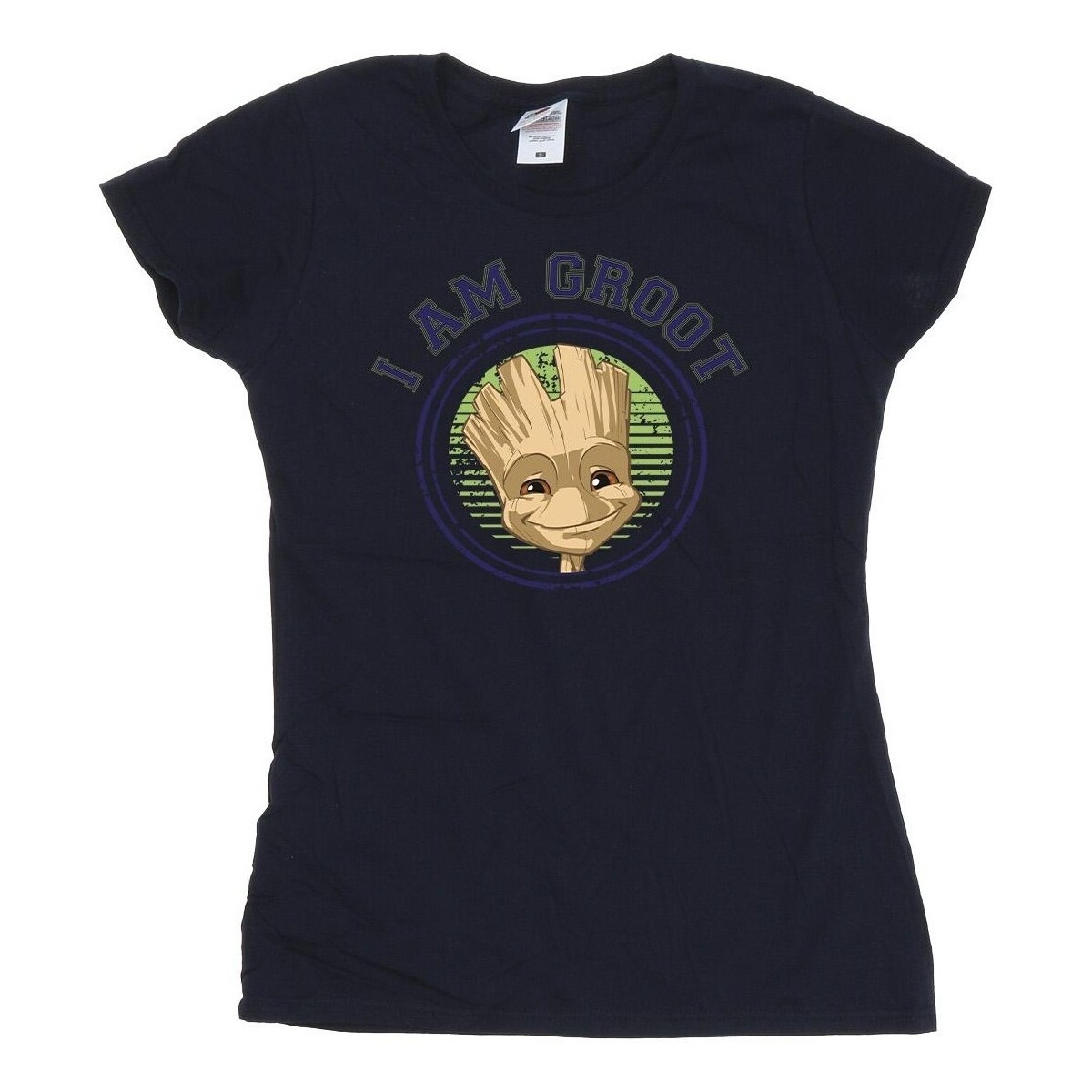 Abbigliamento Donna T-shirts a maniche lunghe Guardians Of The Galaxy Groot Varsity Blu