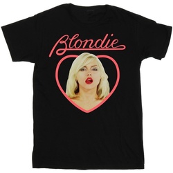 Abbigliamento Donna T-shirts a maniche lunghe Blondie Heart Face Nero