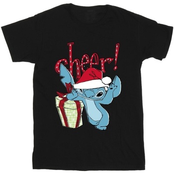 Abbigliamento Bambino T-shirt maniche corte Disney Lilo And Stitch Cheer Nero