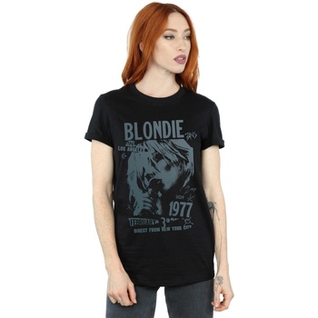 Abbigliamento Donna T-shirts a maniche lunghe Blondie Tour 1977 Chest Nero