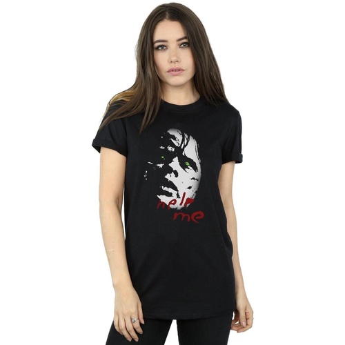 Abbigliamento Donna T-shirts a maniche lunghe The Exorcist Help Me Nero