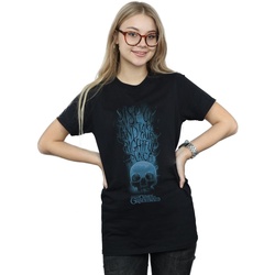 Abbigliamento Donna T-shirts a maniche lunghe Fantastic Beasts The Crimes Of Grindelwald Skull Smoke Nero