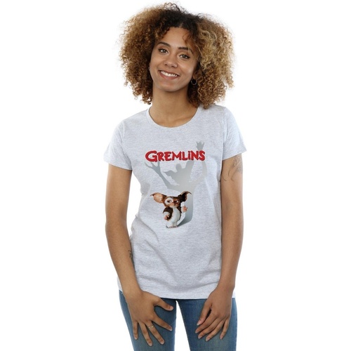 Abbigliamento Donna T-shirts a maniche lunghe Gremlins Gizmo Shadow Grigio