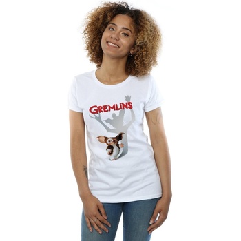 Abbigliamento Donna T-shirts a maniche lunghe Gremlins Gizmo Shadow Bianco