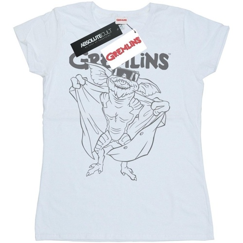 Abbigliamento Donna T-shirts a maniche lunghe Gremlins Spike's Glasses Bianco