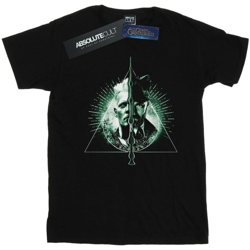 Abbigliamento Donna T-shirts a maniche lunghe Fantastic Beasts Dumbledore Vs Grindelwald Nero