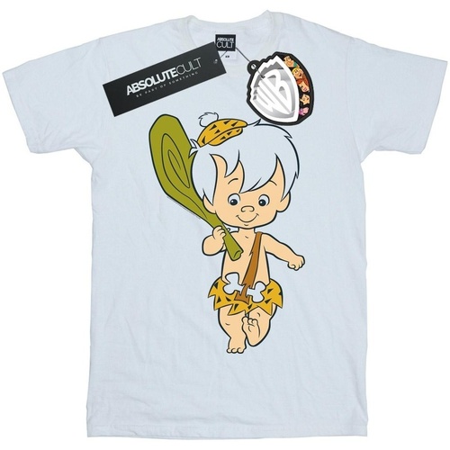 Abbigliamento Donna T-shirts a maniche lunghe The Flintstones Bamm Bamm Classic Pose Bianco