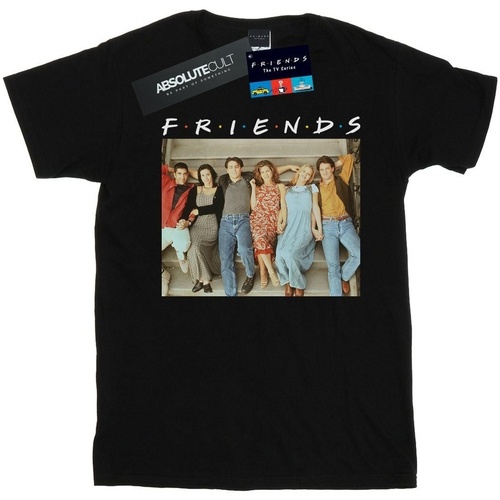 Abbigliamento Donna T-shirts a maniche lunghe Friends Group Photo Stairs Nero