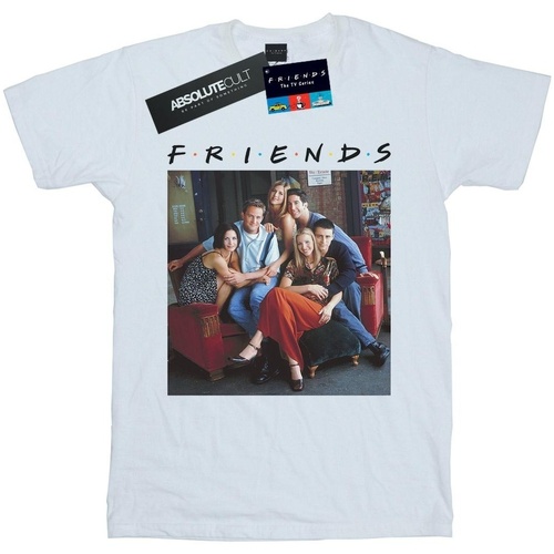 Abbigliamento Donna T-shirts a maniche lunghe Friends Group Photo Couch Bianco