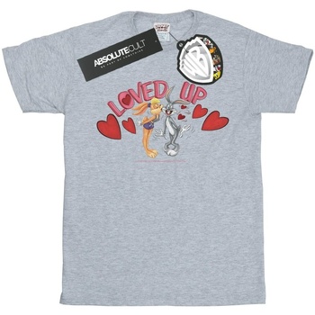 Abbigliamento Bambino T-shirt maniche corte Dessins Animés Bugs Bunny And Lola Valentine's Day Loved Up Grigio