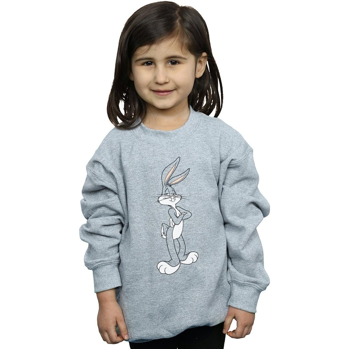 Abbigliamento Bambina Felpe Dessins Animés Bugs Bunny Crossed Arms Grigio