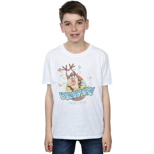 Abbigliamento Bambino T-shirt maniche corte Dessins Animés Taz Me Like Easter Bianco