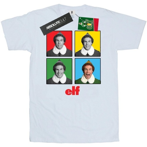 Abbigliamento Uomo T-shirts a maniche lunghe Elf Four Faces Bianco