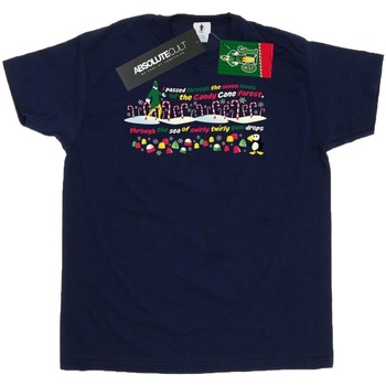 Abbigliamento Uomo T-shirts a maniche lunghe Elf Candy Cane Forest Blu