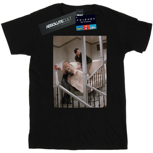 Abbigliamento Donna T-shirts a maniche lunghe Friends Sofa Stairs Photo Nero