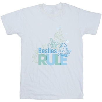 Abbigliamento Bambina T-shirts a maniche lunghe Disney The Little Mermaid Besties Bianco
