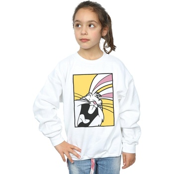 Abbigliamento Bambina Felpe Dessins Animés Bugs Bunny Laughing Bianco