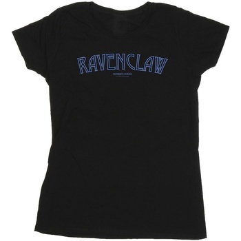 Abbigliamento Donna T-shirts a maniche lunghe Harry Potter Ravenclaw Logo Nero