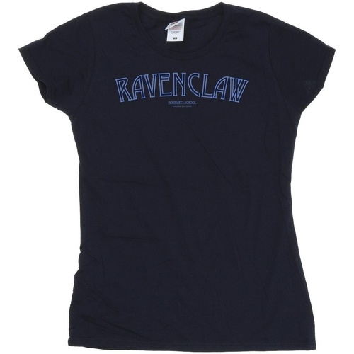 Abbigliamento Donna T-shirts a maniche lunghe Harry Potter Ravenclaw Logo Blu