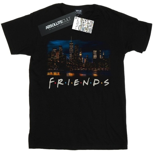 Abbigliamento Donna T-shirts a maniche lunghe Friends New York Skyline Photo Nero