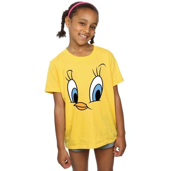 Abbigliamento Bambina T-shirts a maniche lunghe Dessins Animés Tweety Pie Face Multicolore