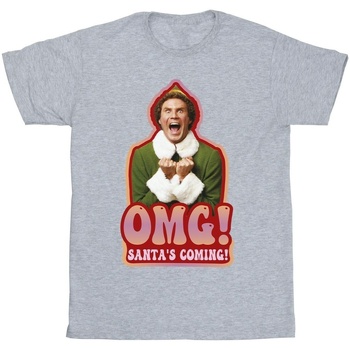 Abbigliamento Uomo T-shirts a maniche lunghe Elf Santa's Coming Grigio
