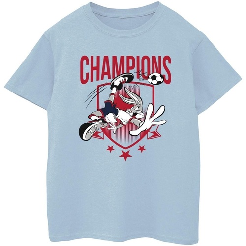 Abbigliamento Bambino T-shirt & Polo Dessins Animés Bugs Bunny Champions Blu