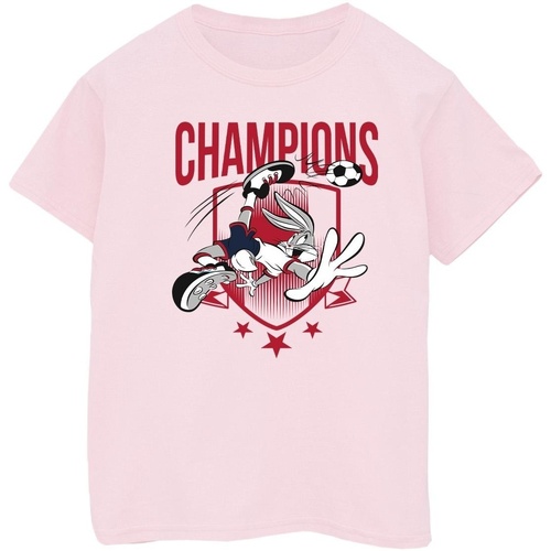Abbigliamento Bambino T-shirt maniche corte Dessins Animés Bugs Bunny Champions Rosso