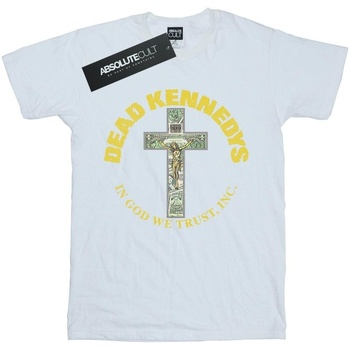 Abbigliamento Uomo T-shirts a maniche lunghe Dead Kennedys In God We Trust Bianco