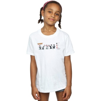 Abbigliamento Bambina T-shirts a maniche lunghe Dessins Animés BI24597 Bianco