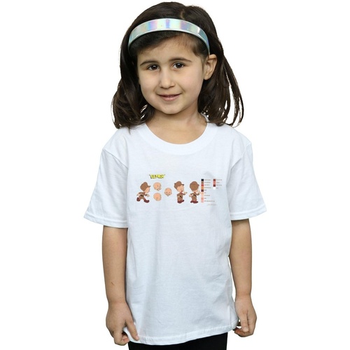 Abbigliamento Bambina T-shirts a maniche lunghe Dessins Animés Elmer Fudd Colour Code Bianco