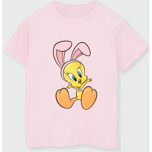 Abbigliamento Bambina T-shirts a maniche lunghe Dessins Animés Tweety Pie Bunny Ears Rosso