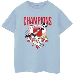 Abbigliamento Bambino T-shirt maniche corte Dessins Animés Lola Football Champions Blu