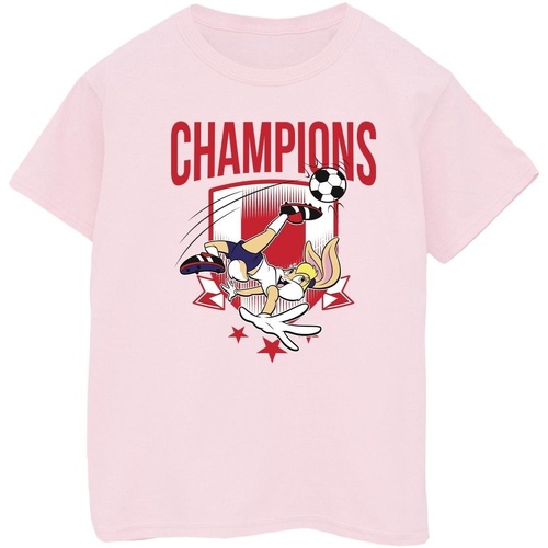 Abbigliamento Bambino T-shirt maniche corte Dessins Animés Lola Football Champions Rosso