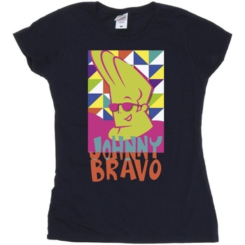 Abbigliamento Donna T-shirts a maniche lunghe Johnny Bravo Multi Triangles Pop Art Blu